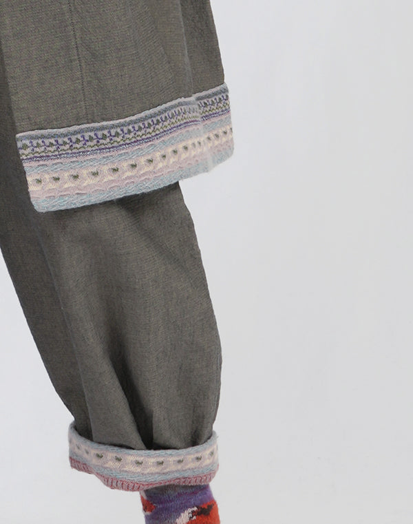 
                  
                    Load image into Gallery viewer, リバーシブルコットンニット使いパンツ / BEA01497WA
                  
                