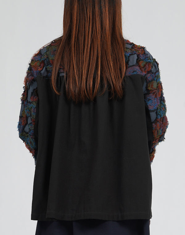 
                  
                    Load image into Gallery viewer, 花の種フリンジ切替ブラウス / BEA01486WA
                  
                