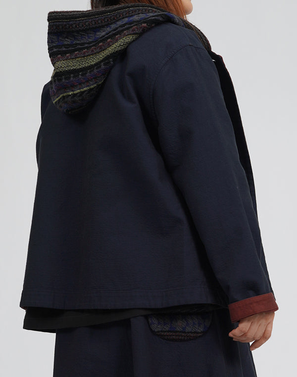 
                  
                    Load image into Gallery viewer, リバーシブルコットンフーディージャケット / BEA01494WA
                  
                