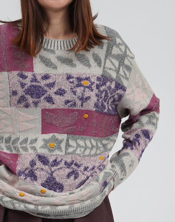 
                  
                    Load image into Gallery viewer, トライバル柄チュニックプルオーバー / BEA01437WA
                  
                