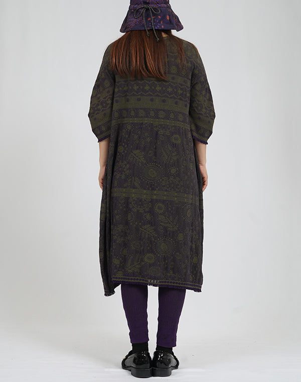 
                  
                    Load image into Gallery viewer, シームレスリバーシブルニットレースワンピース / BEA01523WA
                  
                