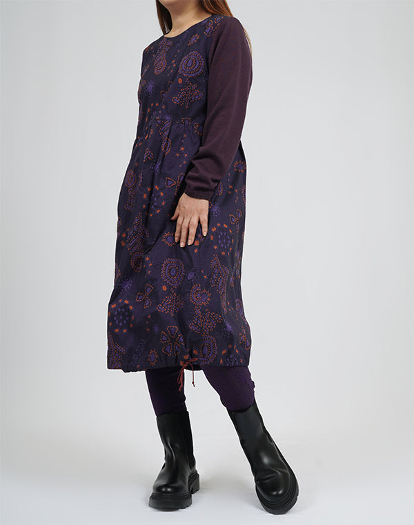 
                  
                    Load image into Gallery viewer, 刺し子柄ストレッチバルーンワンピース / BEA01480WA
                  
                