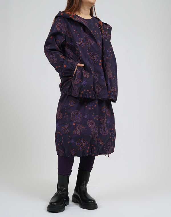 
                  
                    Load image into Gallery viewer, 刺し子柄ストレッチフーディーブルゾン / BEA01481WA
                  
                