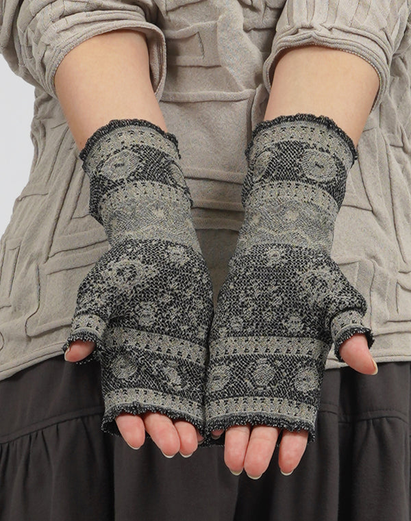 
                  
                    Load image into Gallery viewer, シームレスリバーシブルニットレースアームカバー / BEA01525WA
                  
                