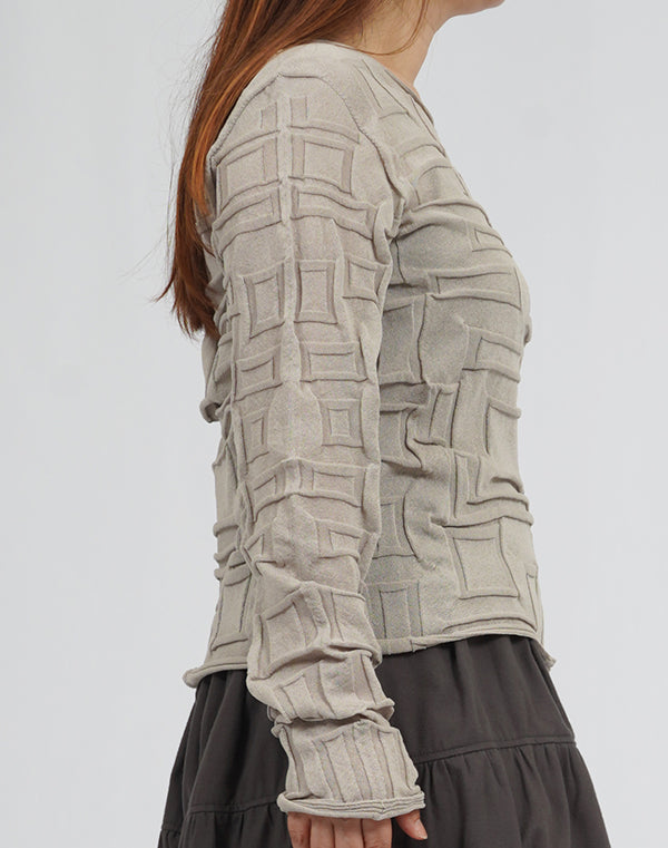 
                  
                    Load image into Gallery viewer, シームレス和紙リンクスプルオーバー / BEA01461WA
                  
                