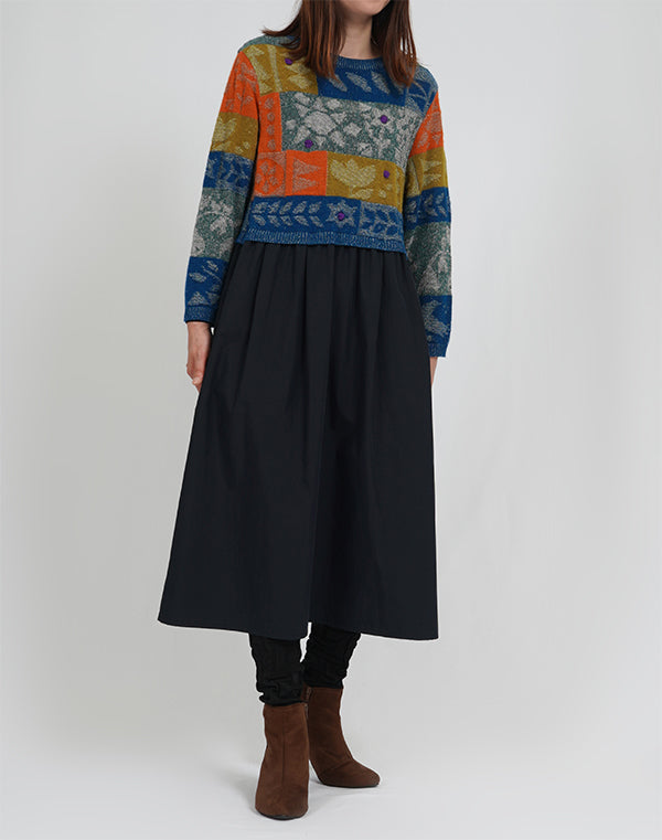 
                  
                    Load image into Gallery viewer, トライバル柄切替ワンピース / BEA01438WA
                  
                