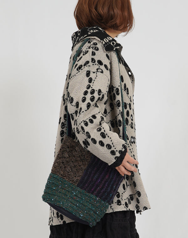 
                  
                    Load image into Gallery viewer, 穴あきジャージーリバーシブルカーディガン / BEA07479WA
                  
                