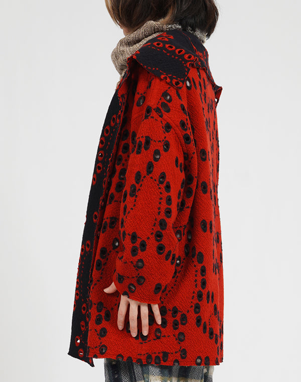 
                  
                    Load image into Gallery viewer, 穴あきジャージーリバーシブルカーディガン / BEA07479WA
                  
                