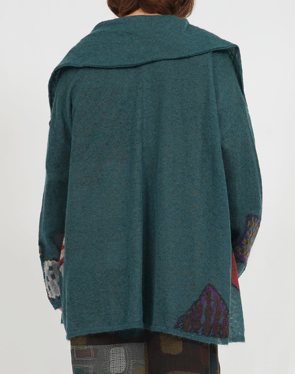 
                  
                    Load image into Gallery viewer, パッチワーク柄ロングカーディガン / BEA07414WA
                  
                