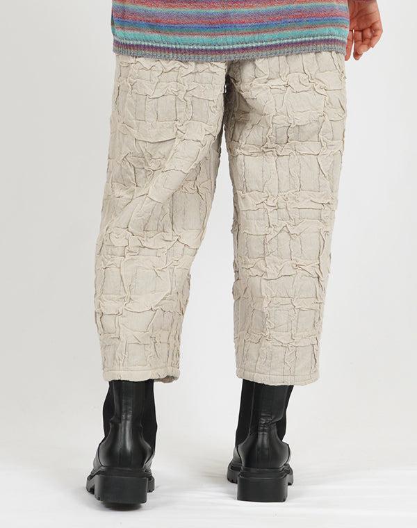 
                  
                    Load image into Gallery viewer, 穴あきチェック柄リバーシブルパンツ / BEA07450WA
                  
                