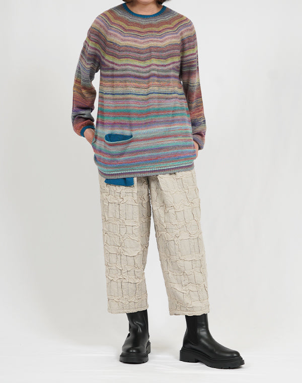 
                  
                    Load image into Gallery viewer, 穴あきチェック柄リバーシブルパンツ / BEA07450WA
                  
                