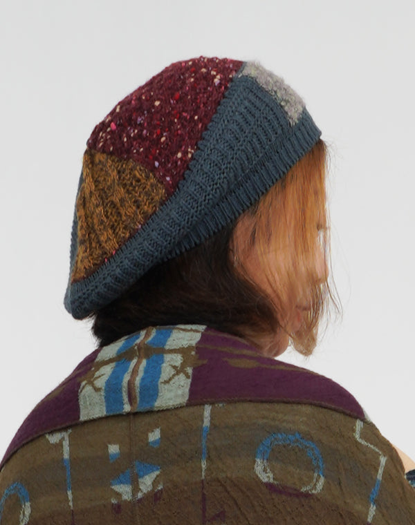 
                  
                    Load image into Gallery viewer, モザイク柄ベレー帽 / BEA07425WA
                  
                