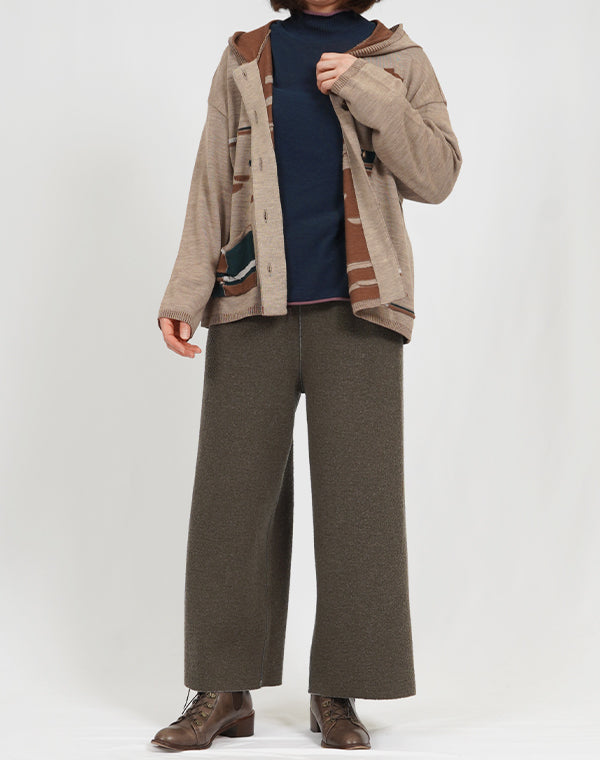 
                  
                    Load image into Gallery viewer, 光と影柄フード付きカーディガン / BEA07433WA
                  
                