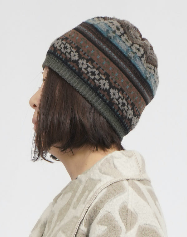 
                  
                    Load image into Gallery viewer, MIX ジャカードリバーシブルニット帽 / BEF07609WA
                  
                