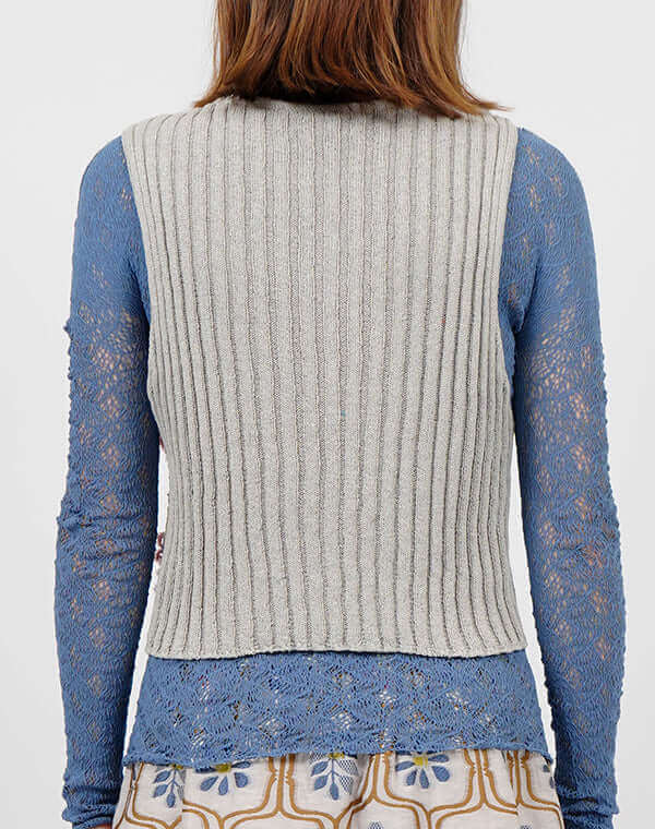 
                  
                    Load image into Gallery viewer, フラワーパッチ刺繍ベスト / BEH01047WA
                  
                