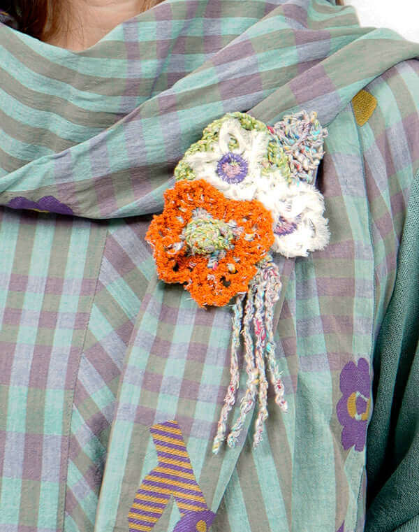 
                  
                    Load image into Gallery viewer, 花束刺繍コサージュ / BEH01049WA
                  
                