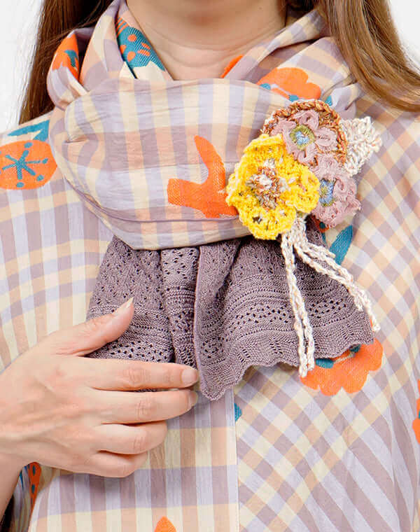 
                  
                    Load image into Gallery viewer, 花束刺繍コサージュ / BEH01049WA
                  
                