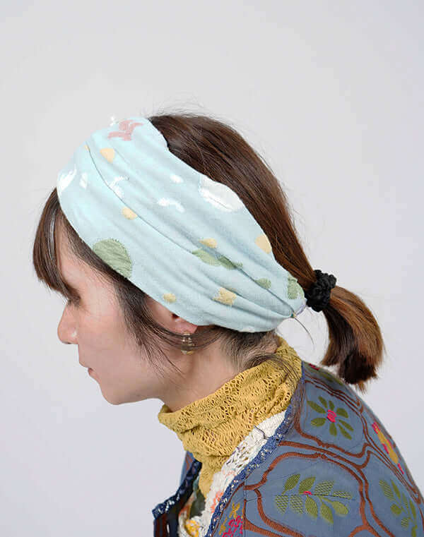 
                  
                    Load image into Gallery viewer, ウェーブレースニット切替ヘアバンド / BEH01045WA
                  
                