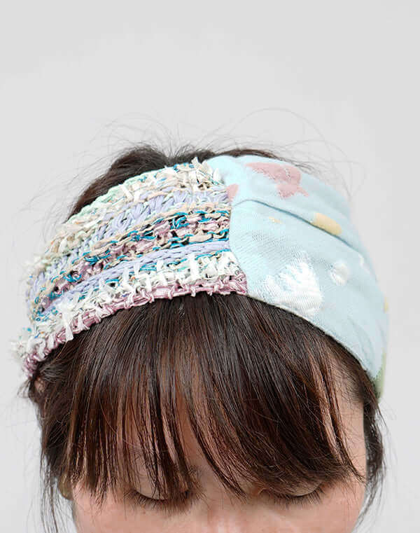 
                  
                    Load image into Gallery viewer, ウェーブレースニット切替ヘアバンド / BEH01045WA
                  
                