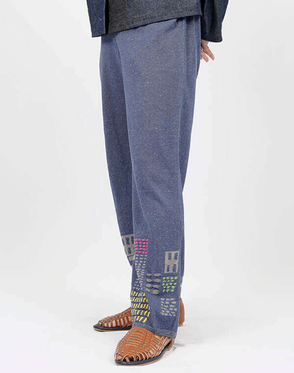 
                  
                    Load image into Gallery viewer, ステッチインターシャニットパンツ / BEH01025WA
                  
                