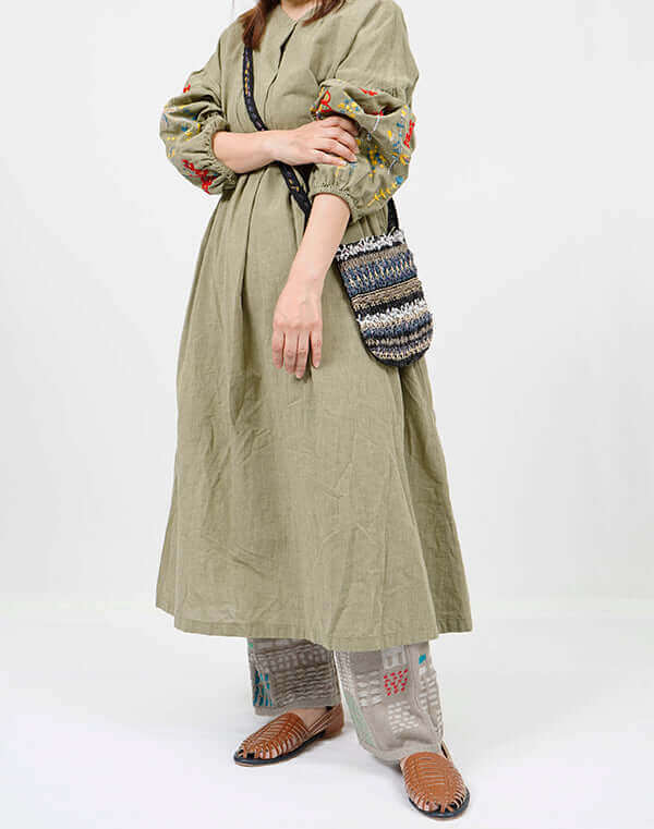 
                  
                    Load image into Gallery viewer, ステッチインターシャニットパンツ / BEH01025WA
                  
                