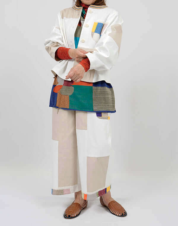 
                  
                    Load image into Gallery viewer, デニムパッチワークジャケット / BEH01084WA
                  
                