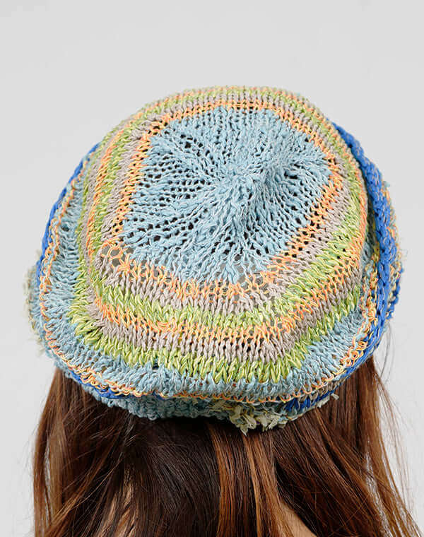 
                  
                    Load image into Gallery viewer, ウェーブレースニット帽 / BEH01044WA
                  
                