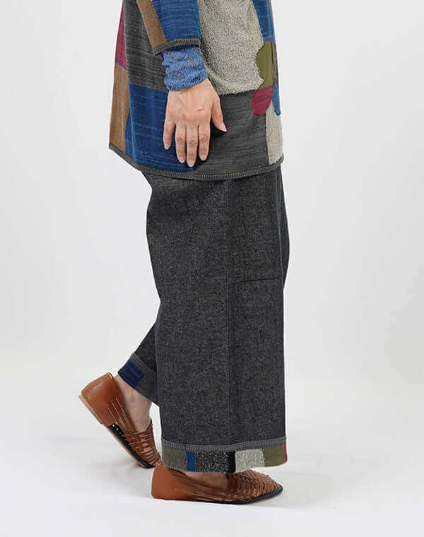 
                  
                    Load image into Gallery viewer, デニムパッチワークパンツ / BEH01086WA
                  
                