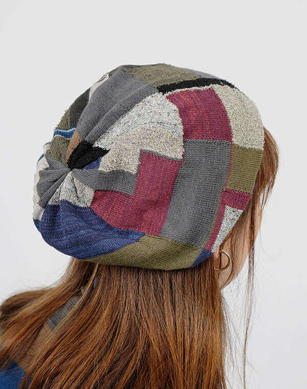 モザイク柄ニット帽 / BEH01033WA