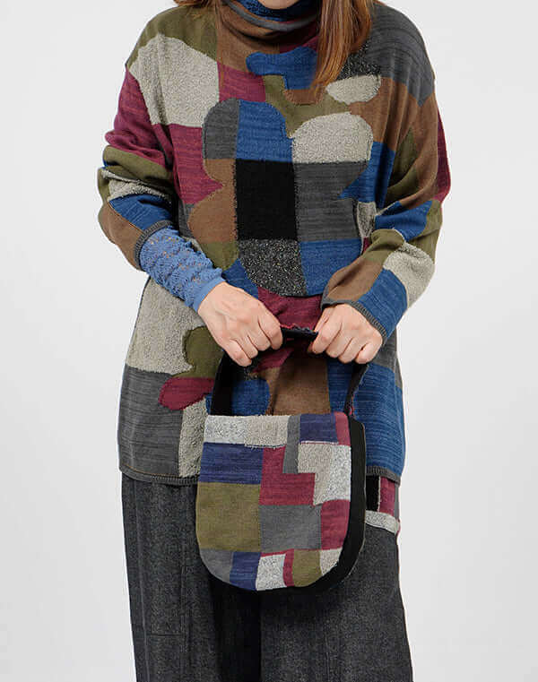 モザイク柄ハンドバッグ / BEH01035WA