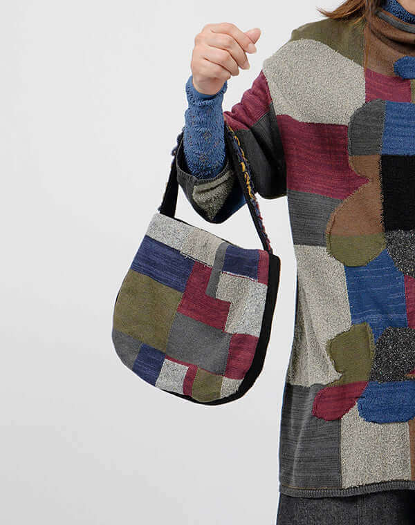 
                  
                    Load image into Gallery viewer, モザイク柄ハンドバッグ / BEH01035WA
                  
                