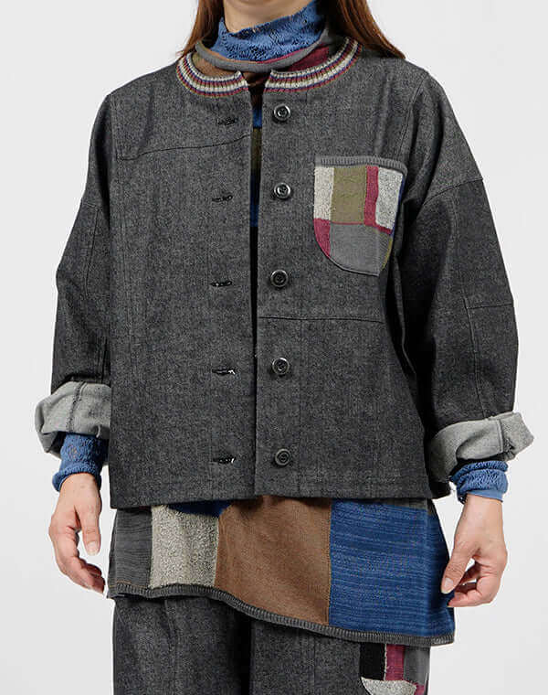 デニムパッチワークジャケット / BEH01084WA