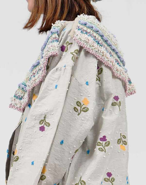 
                  
                    Load image into Gallery viewer, ウェーブレースニットカラー / BEH01043WA
                  
                