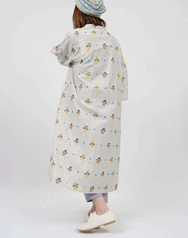 
                  
                    Load image into Gallery viewer, リズムフラワー前開きワンピース / BEH01075WA
                  
                