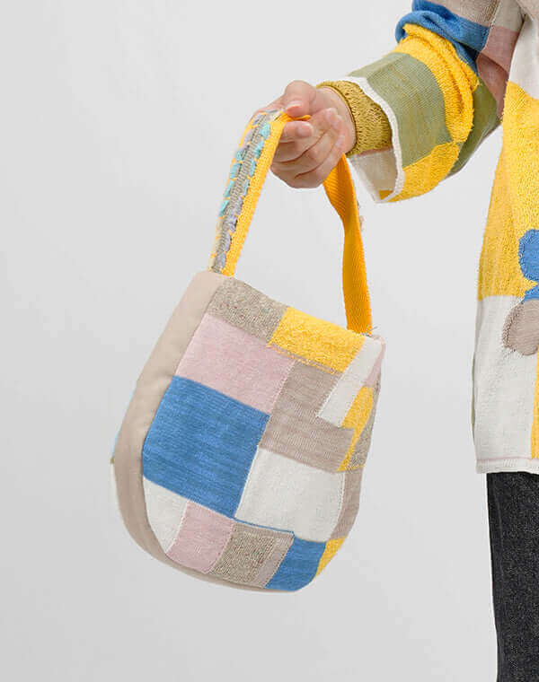 
                  
                    Load image into Gallery viewer, モザイク柄ハンドバッグ / BEH01035WA
                  
                