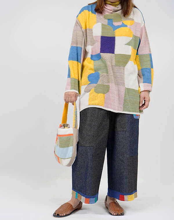 
                  
                    Load image into Gallery viewer, モザイク柄ハンドバッグ / BEH01035WA
                  
                