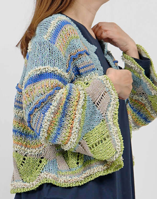 
                  
                    Load image into Gallery viewer, ウェーブレースニットカーディガン / BEH01041WA
                  
                