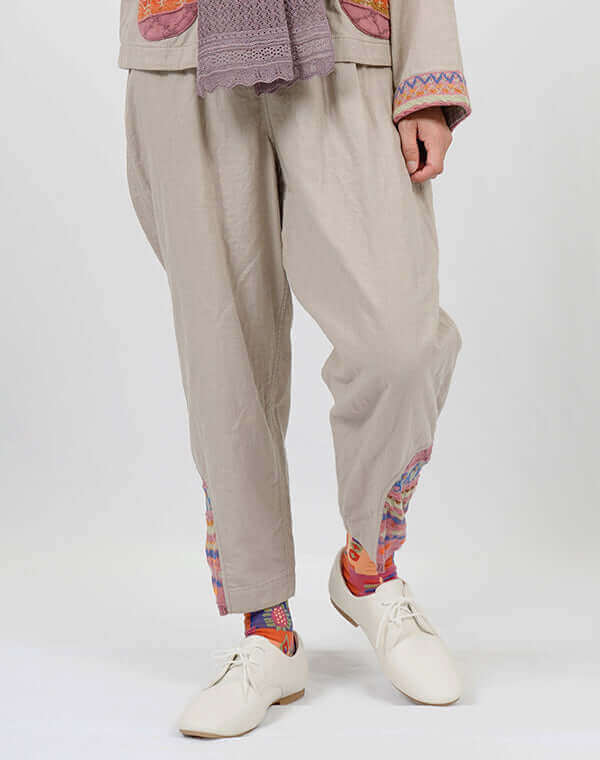 
                  
                    Load image into Gallery viewer, 綿麻リバーシブルテーパードパンツ / BEH01057WA
                  
                