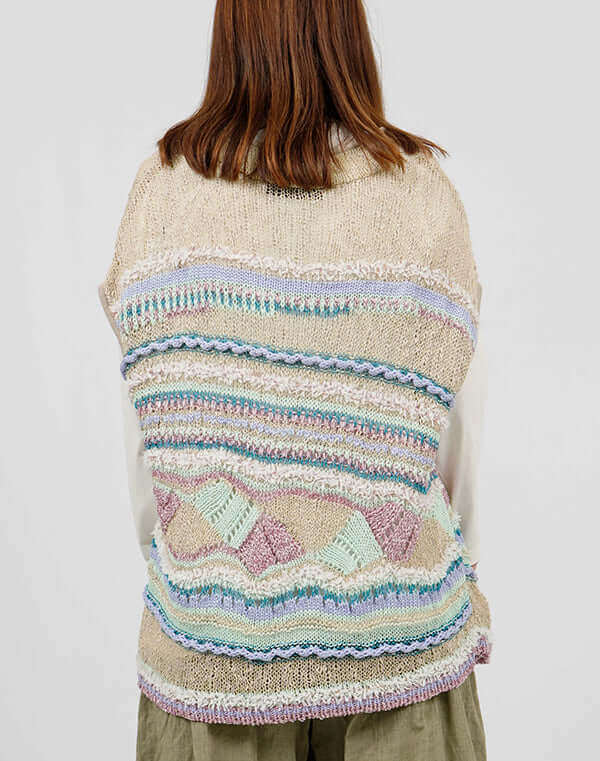 
                  
                    Load image into Gallery viewer, ウェーブレースニットベスト / BEH01040WA
                  
                