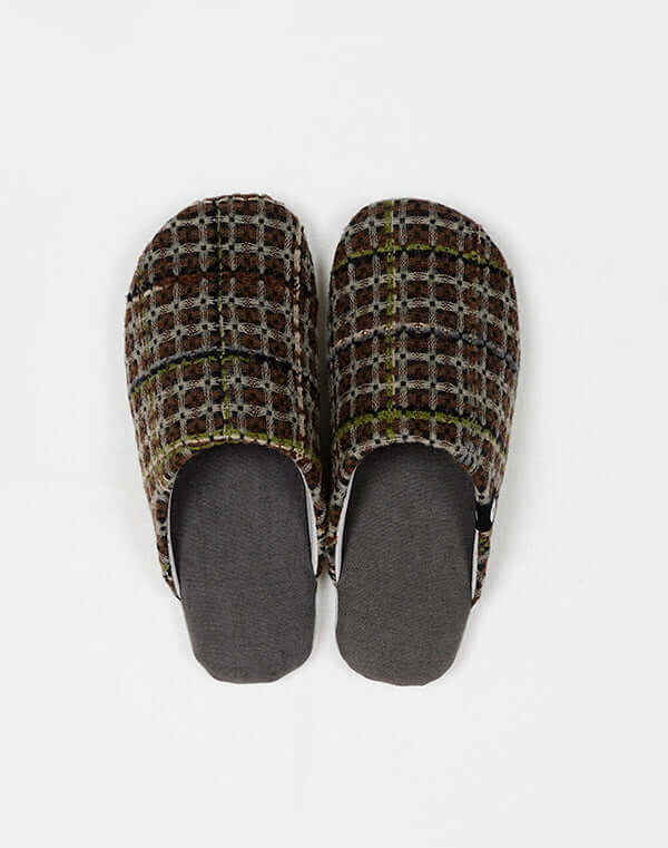 
                  
                    Load image into Gallery viewer, 【再入荷】《ABE HOME SHOES×GEA》綿麻Comfity オリジナルスリッパ - チェック / 903483253004
                  
                