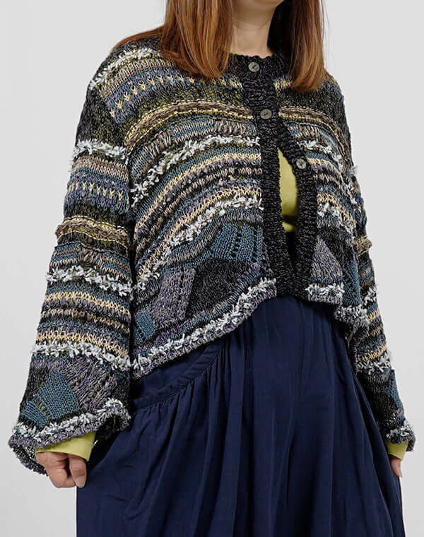 ウェーブレースニットカーディガン / BEH01041WA