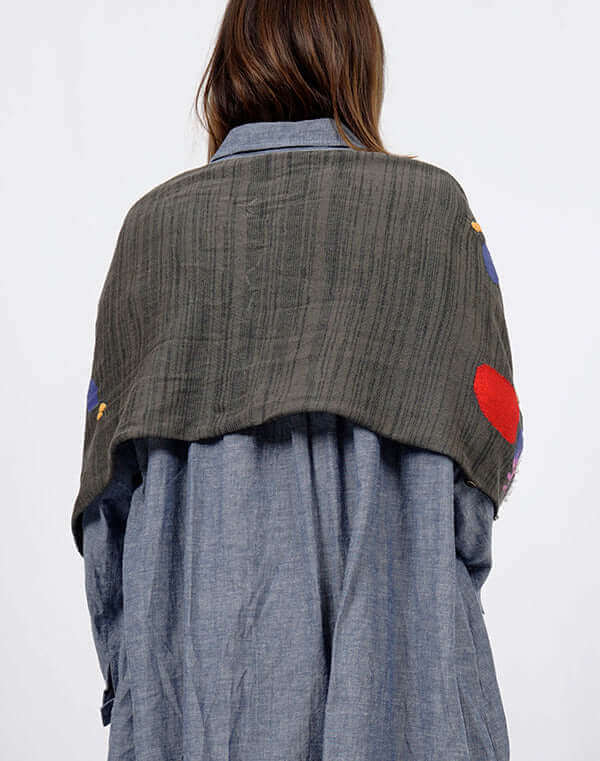 
                  
                    Load image into Gallery viewer, あわ刺繍3WAYショール / BEH01015WA
                  
                