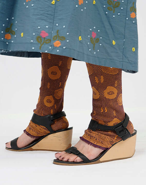 
                  
                    Load image into Gallery viewer, リバーシブルニットレースレギンス / BEH01118WA
                  
                