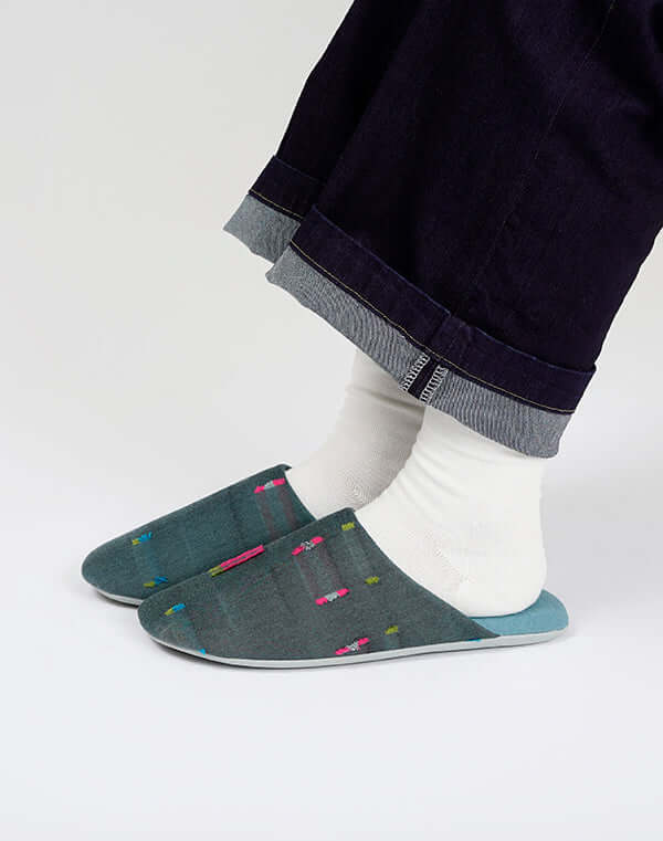 
                  
                    Load image into Gallery viewer, 【再入荷】《ABE HOME SHOES×GEA》綿麻Comfity オリジナルスリッパ - ドビー/ 903483253005
                  
                