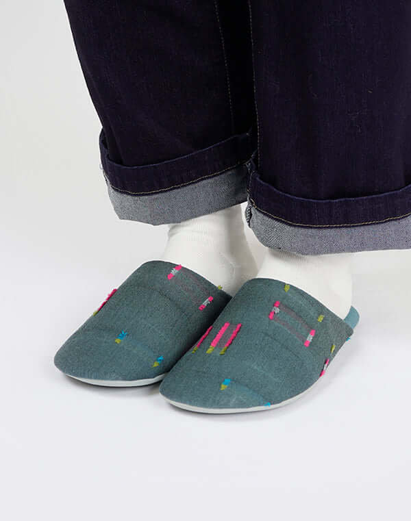 
                  
                    Load image into Gallery viewer, 【再入荷】《ABE HOME SHOES×GEA》綿麻Comfity オリジナルスリッパ - ドビー/ 903483253005
                  
                