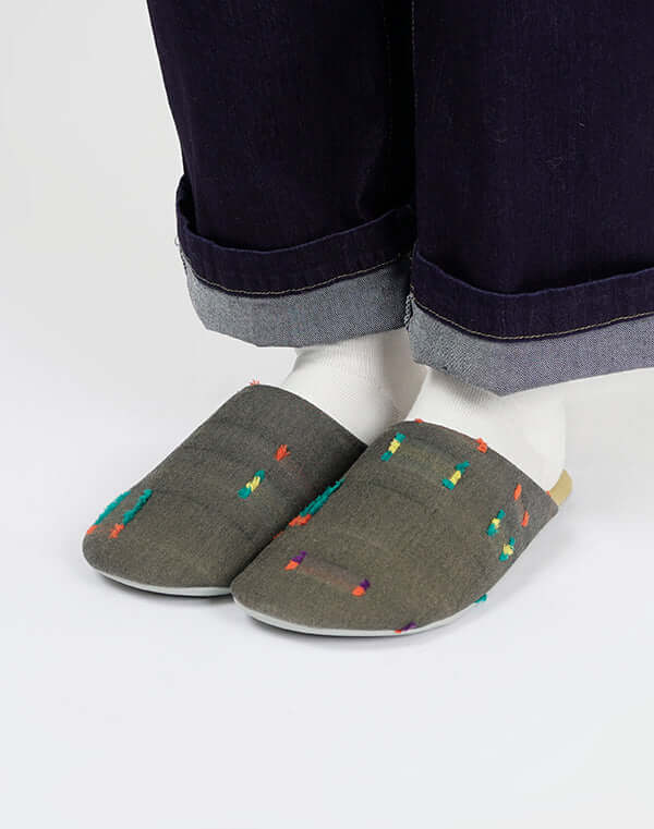 
                  
                    Load image into Gallery viewer, 【再入荷】《ABE HOME SHOES×GEA》綿麻Comfity オリジナルスリッパ - ドビー/ 903483253005
                  
                