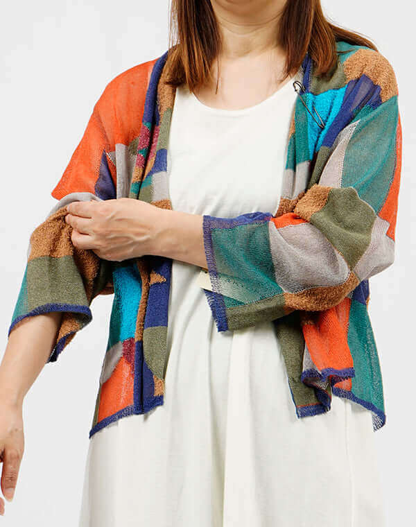 モザイク花柄カーディガン / BEH01027WA