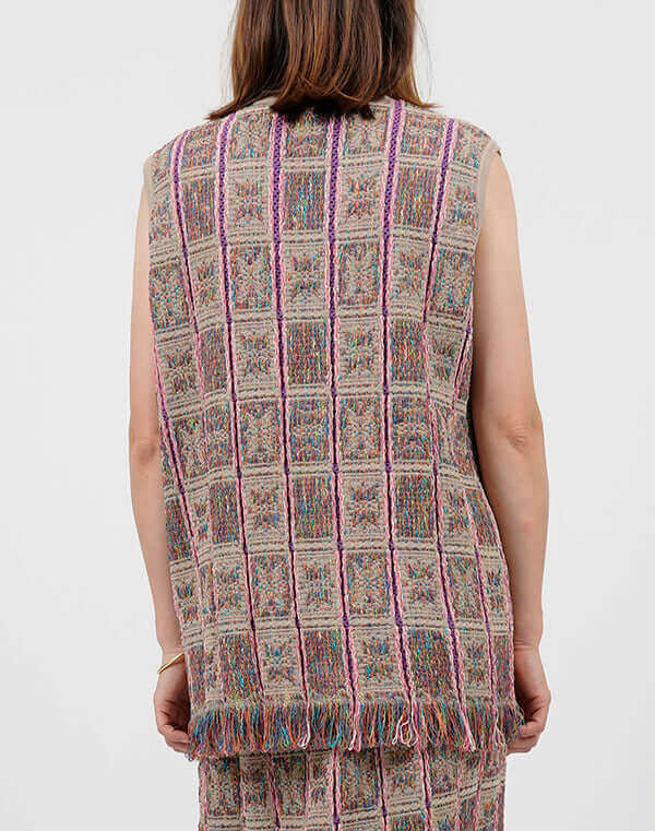 
                  
                    Load image into Gallery viewer, タイルインレイロングベスト / BEH01020WA
                  
                