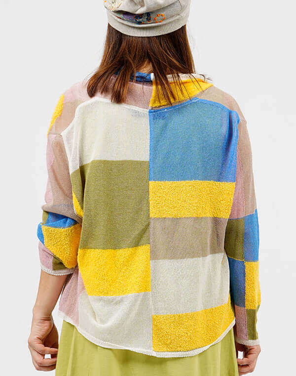 
                  
                    Load image into Gallery viewer, モザイク花柄カーディガン / BEH01027WA
                  
                