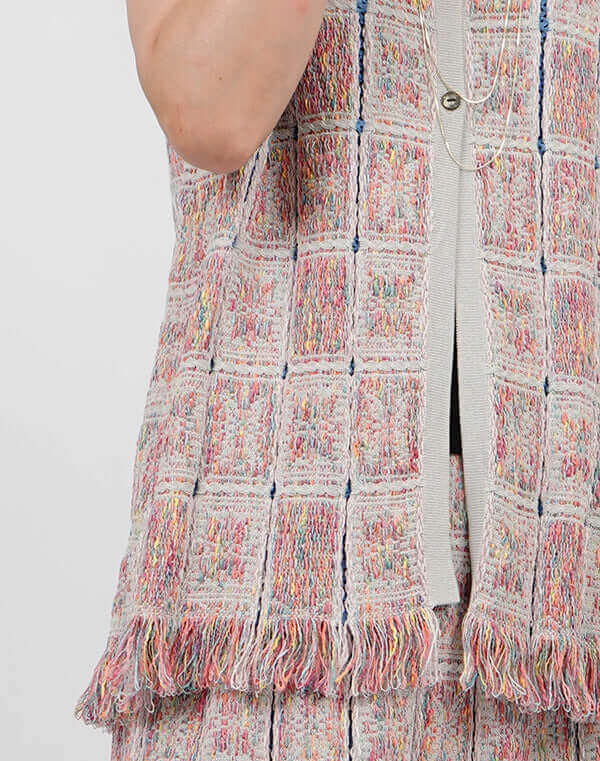 
                  
                    Load image into Gallery viewer, タイルインレイロングベスト / BEH01020WA
                  
                